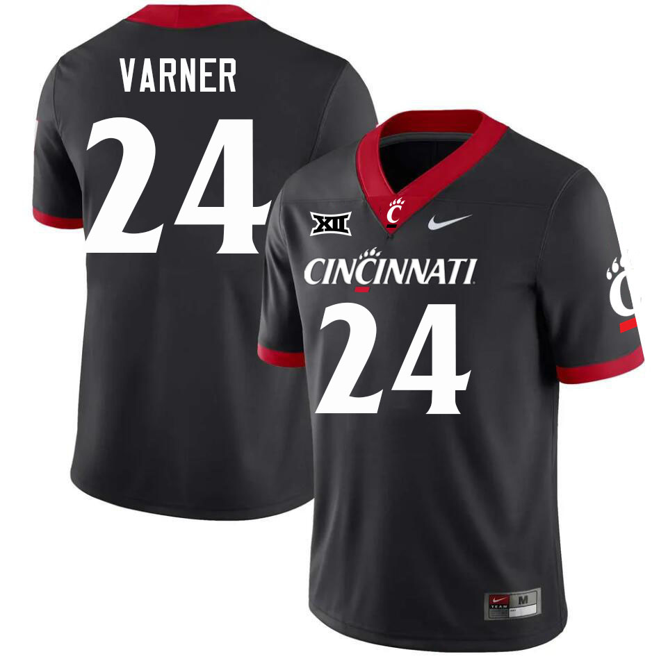 Cincinnati Bearcats #24 Darian Varner College Football Jerseys Stitched-Black